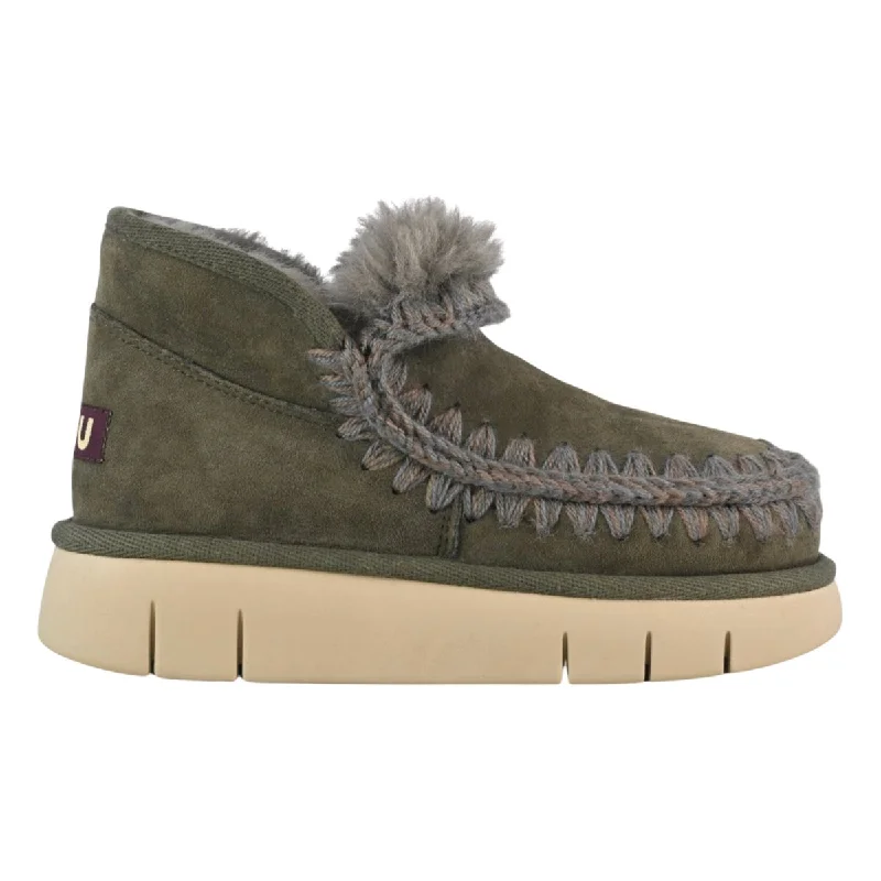 MOU Women's Eskimo Bounce Sneaker Black/Olive