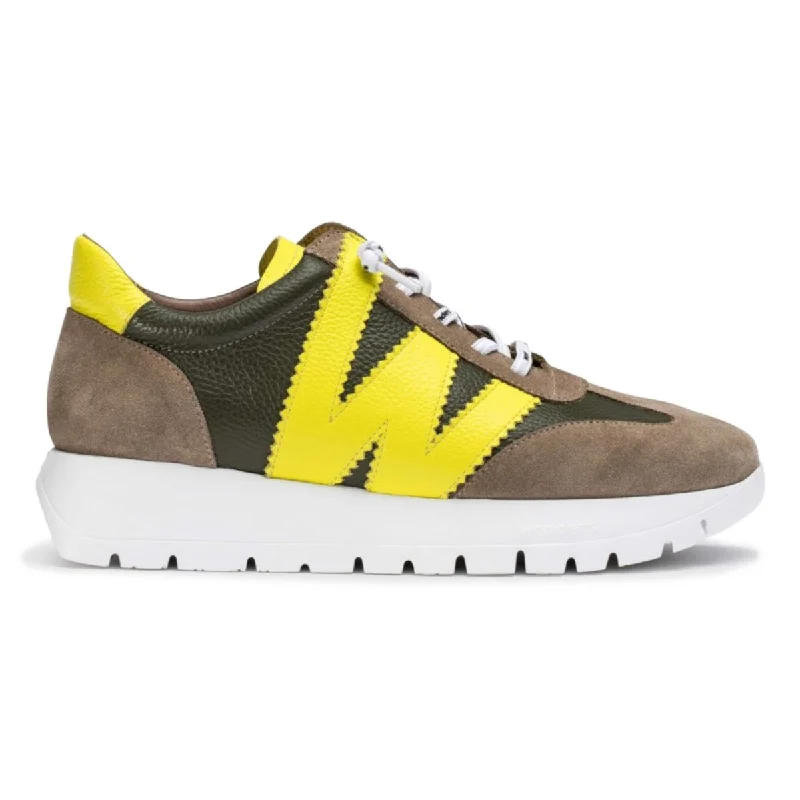 Wonders Women's Racer Taupe/Algae/Cyber Yellow/White