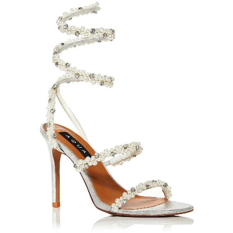 Trendy Styles Aqua Womens Duet Metallic Heels