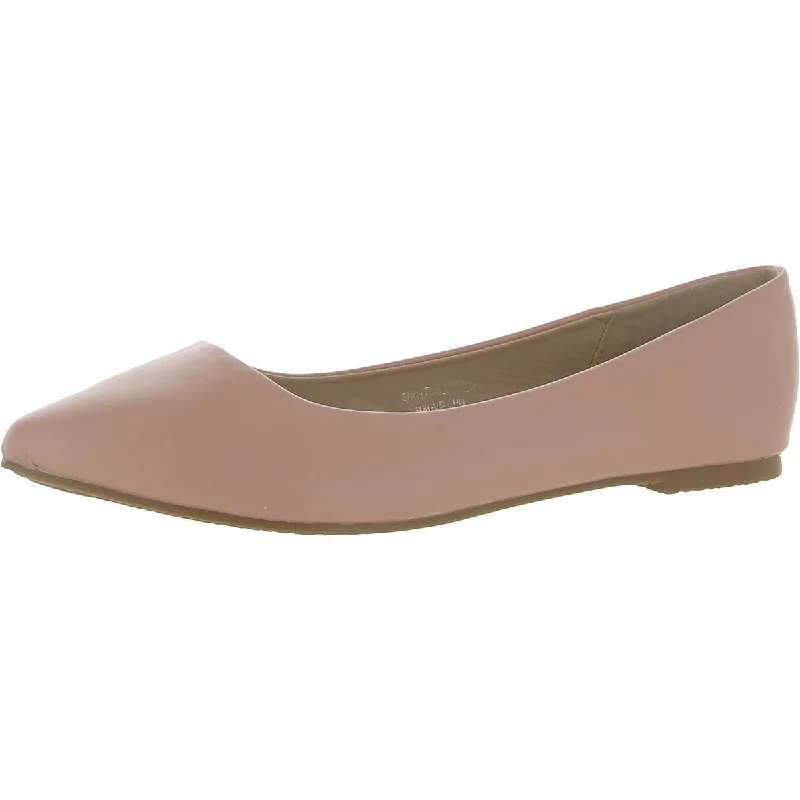 Bella Marie Womens Angie 52 Almond Toe Slip On Ballet Flats