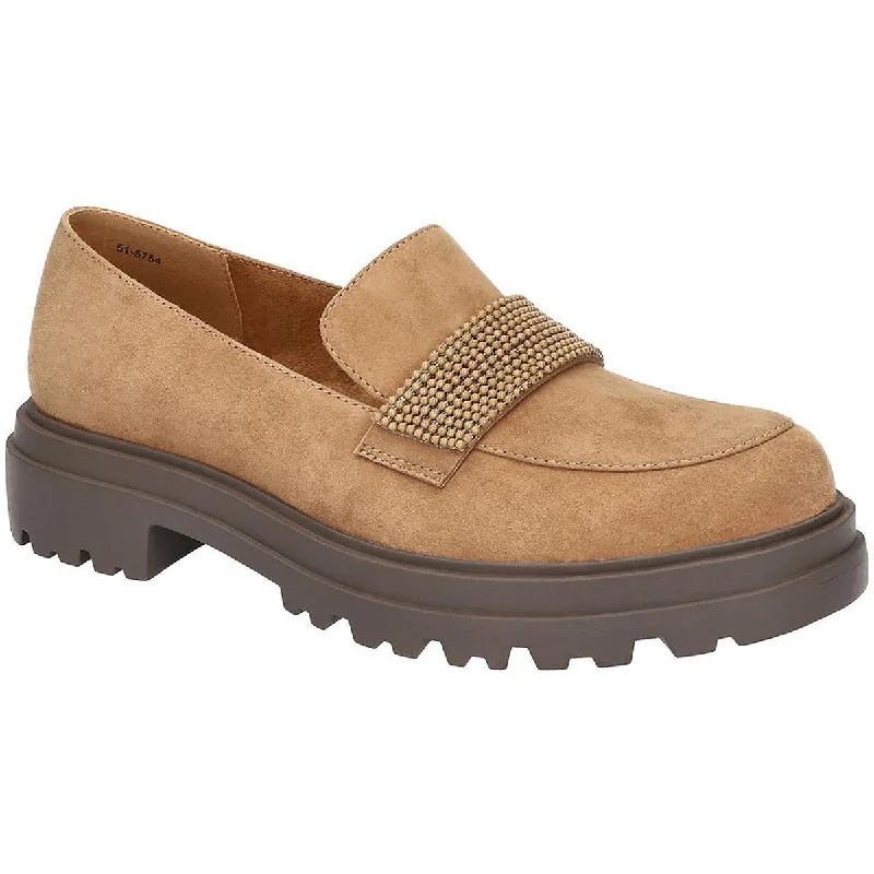 Bella Vita Womens Suede Slip On Loafers