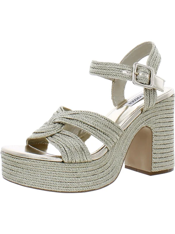 Timeless Elegance Sale Carisma Womens Metallic Slingback Platform Sandals