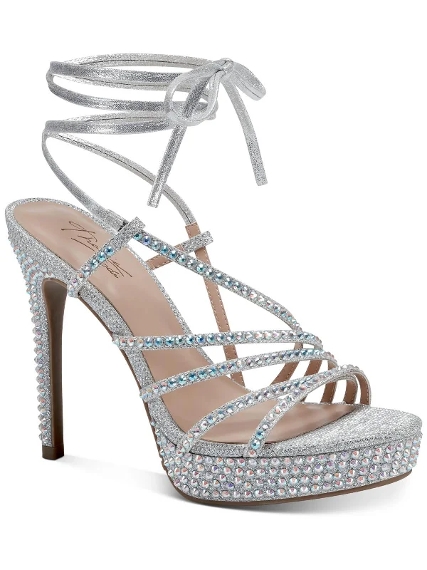 Enjoy Discount Chilly Womens Satin Dressy Platform Sandals