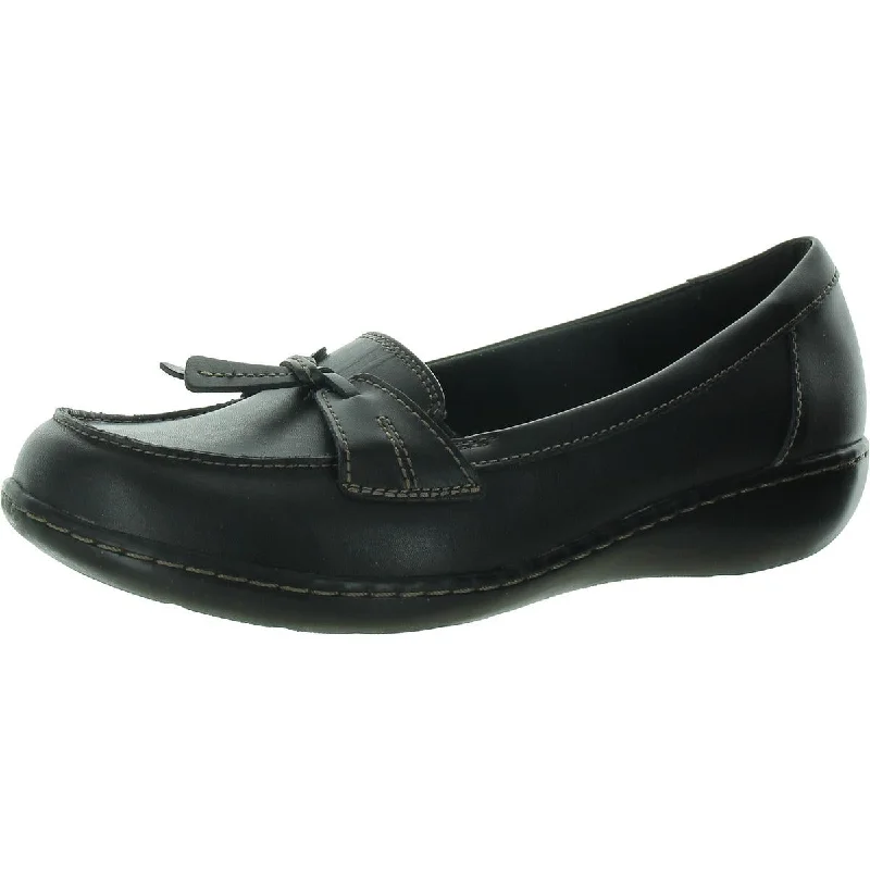 Clarks Ashland Bubble Women's Leather Tasseled Slip On Casual Loafers