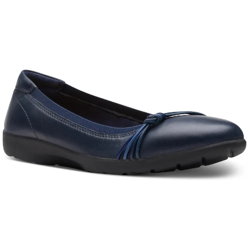 Clarks Womens Comfort Insole Leather Ballet Flats