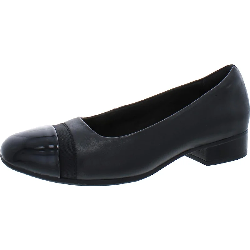 Clarks Womens Juliet Monte Patent Leather Cap Toe Dress Shoes