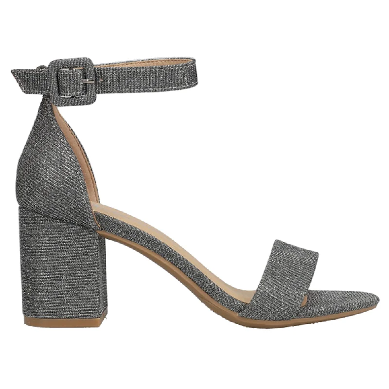 Jody Shimmer Block Heel Sandals