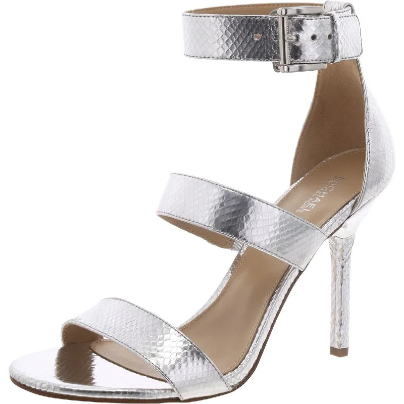Chic Style, Always In Vogue MICHAEL Michael Kors Womens Amal Leather Ankle Strap Heels