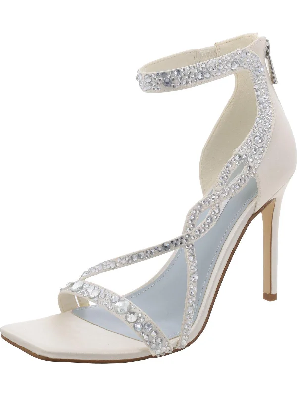 Trend Leading Collection TALLA7 Womens Satin Square toe Heels