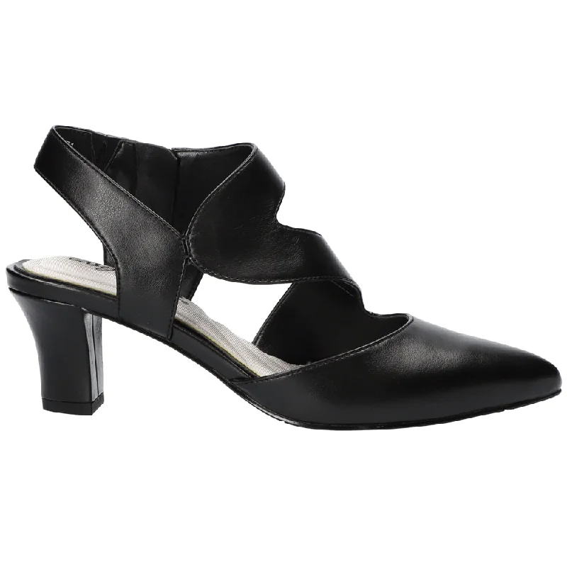 Venue Zippered Block Heel Asymmetrical Pumps