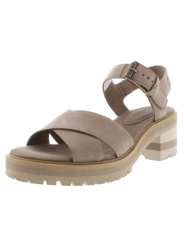 Budget-Friendly Fashion Violet Marsh Womens Nubuck Two-Band Platforms