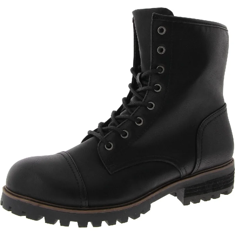 Statement Boots Offer B.O.C. Womens Amaih Leather Lugged Sole Combat & Lace-Up Boots Statement Boots Offer B.O.C. Womens Amaih Leather Lugged Sole Combat & Lace-Up Boots