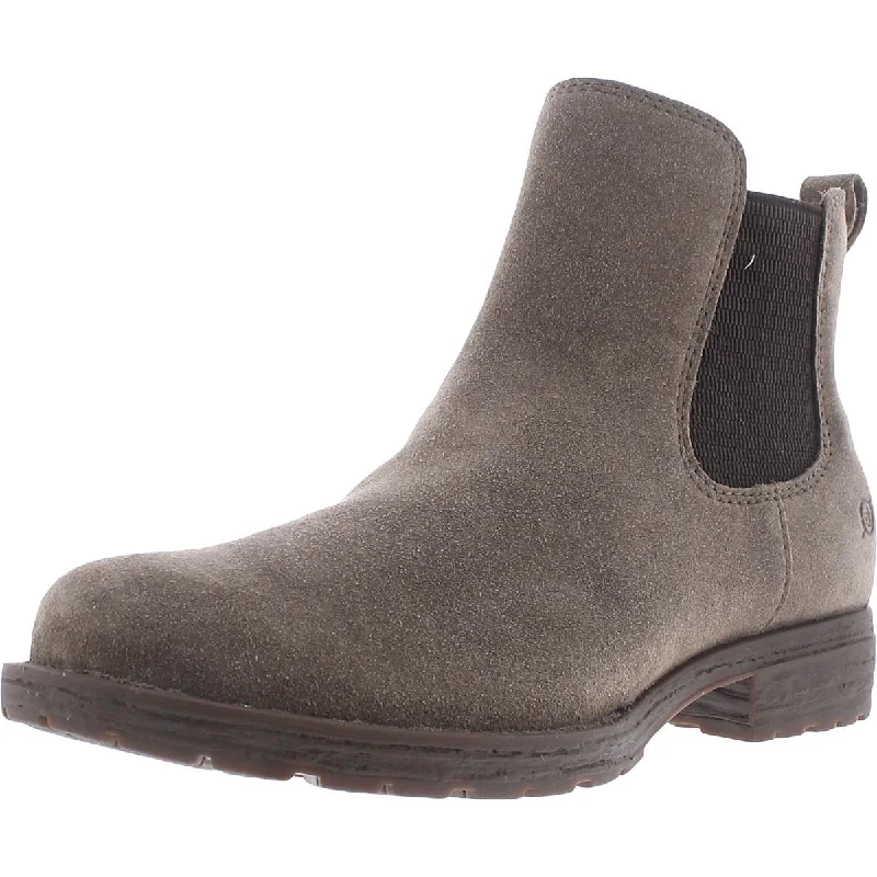 You'll Love Us Because Born Womens Cove Suede Block Heel Ankle Boots