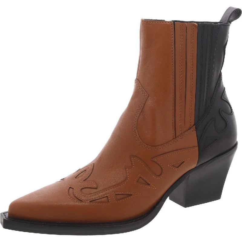 Fashion-Forward Offers Dolce Vita Womens Leather Block Heel Cowboy, Western Boots