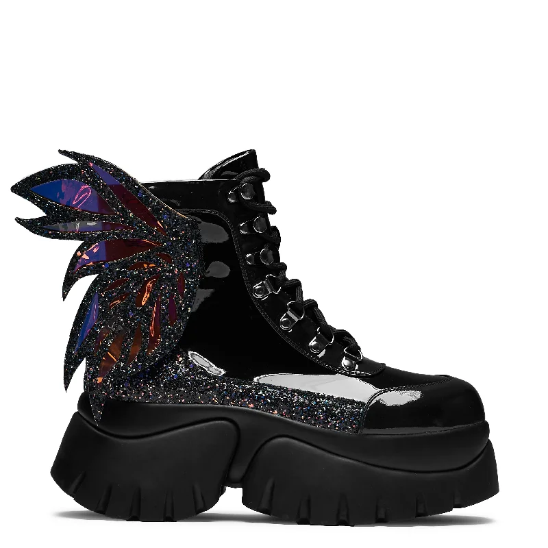 Seasonal Footwear Sale Evil Fairy Queen Boots - Black
