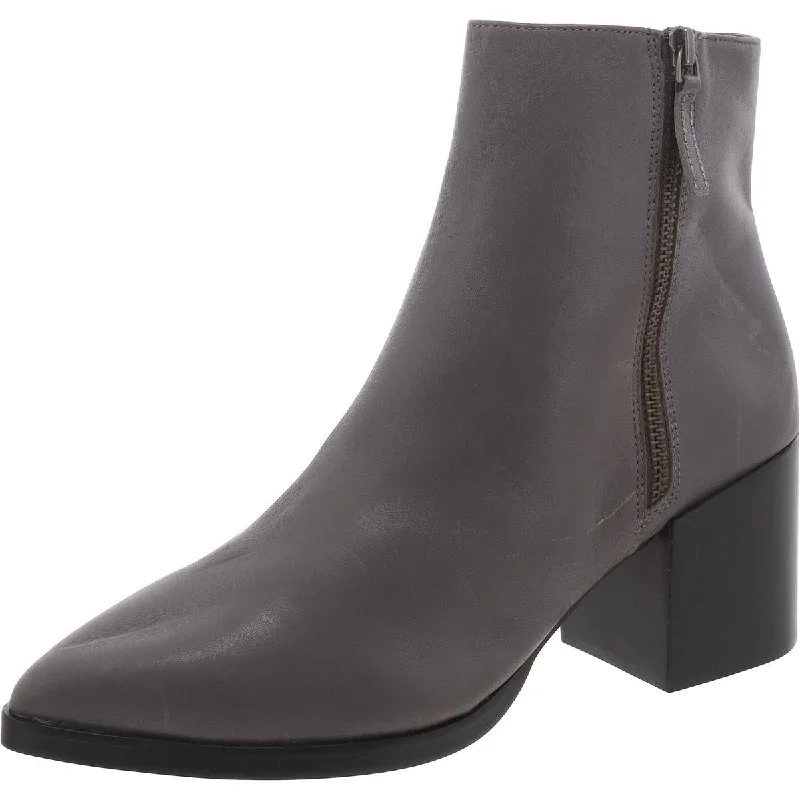 Versatile Shoes Promotion Linea Paolo Womens Leather Block Heel Ankle Boots