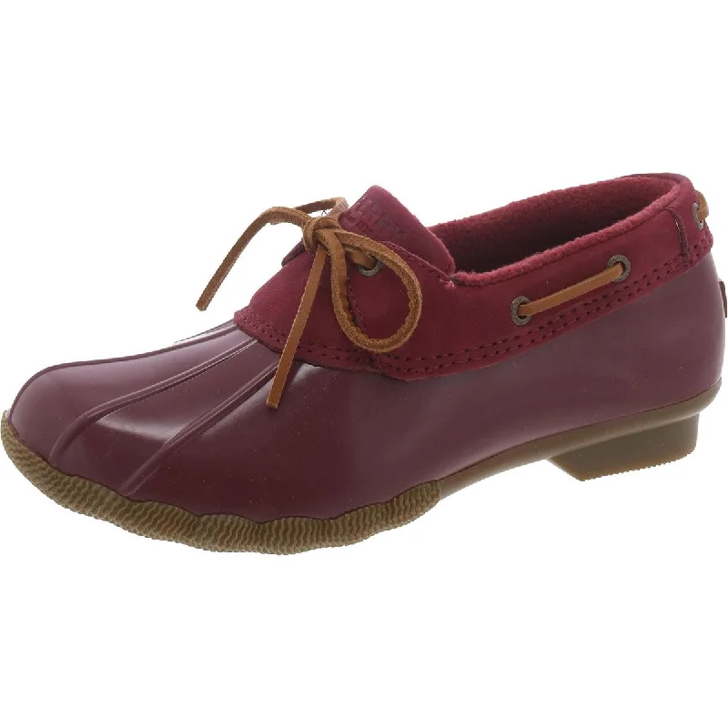 Sperry Womens 1-Eye Duck Suede Solid Booties