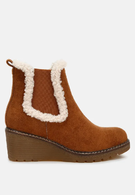 Fresh Fashion Discounts Thunderhoof Faux Fur Lined Chelsea Boots