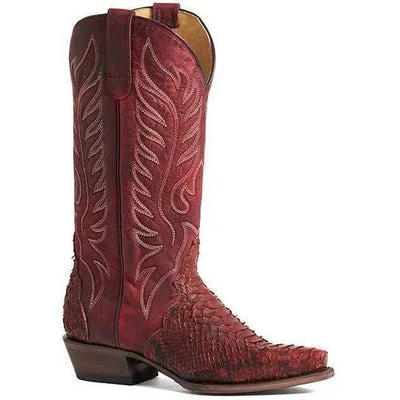 Casual Shoes Sale Women’s Handcrafted Roper Trudy Triad Python Snake Skin Boots 09-021-6601-8108