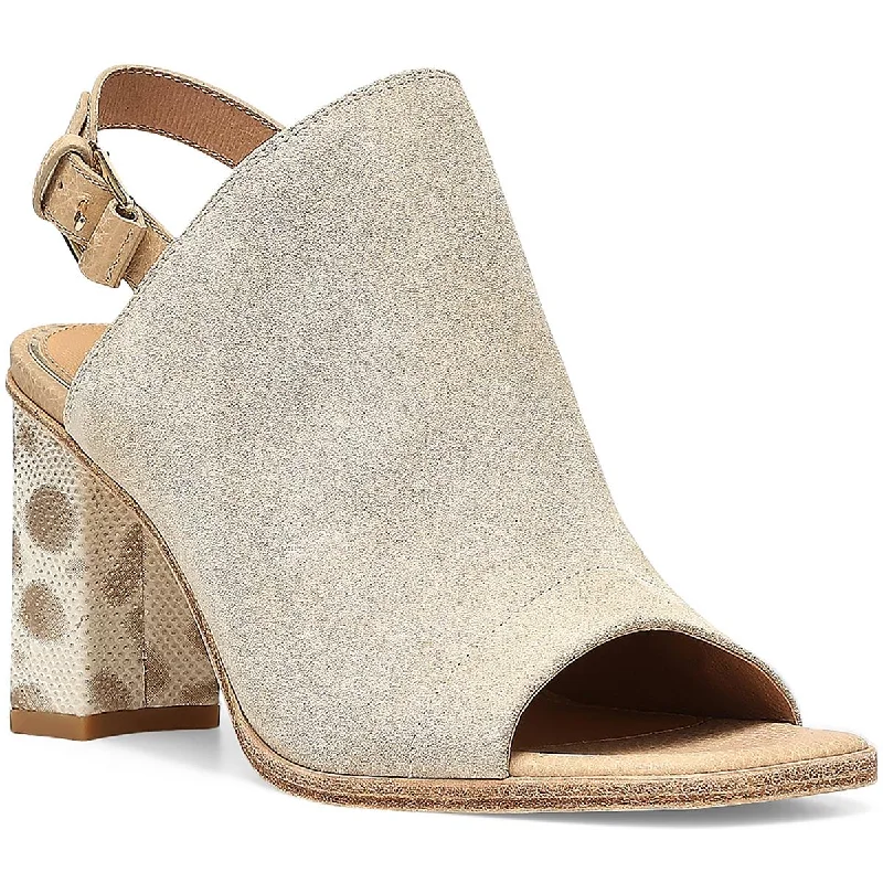 Fashionista Sale ILIANA02 Womens Suede Block Heel Slingback Sandals