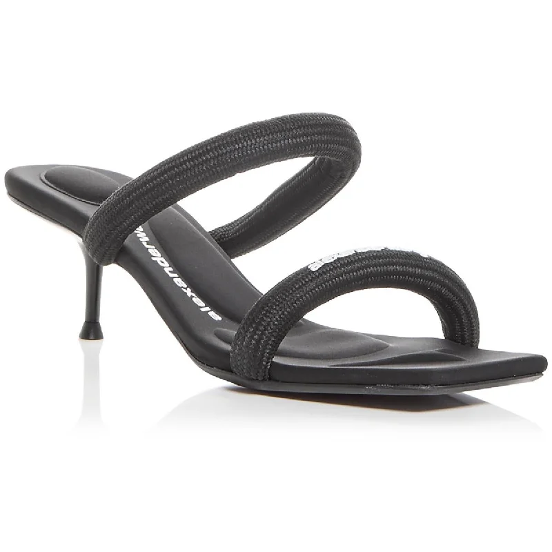 Avant-Garde Style Promotions JESSIE Womens Square toe Kitten heel Slide Sandals