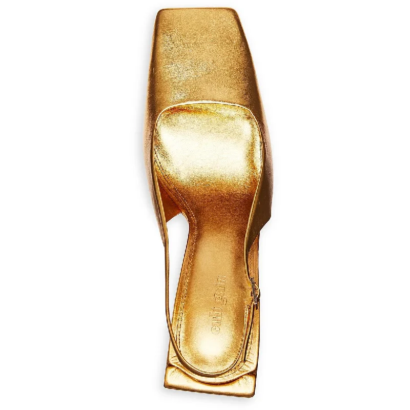 Trend Alert Terri Sling Back Womens Square Toe Open Back Slingback Sandals
